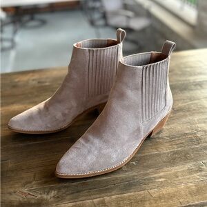 Red dress boutique boots.